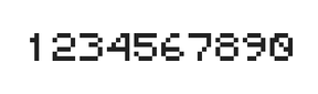 5×6数字点阵字体 ddN56AB1217