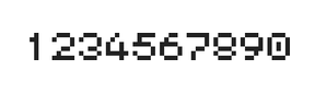 5×6数字点阵字体 ddN56AB1220