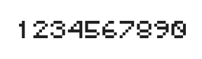 5×6数字点阵字体 ddN56AB1222