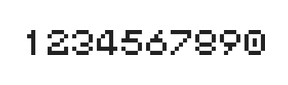 5×6数字点阵字体 ddN56AB1223