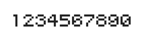 5×6数字点阵字体 ddN56AB1224