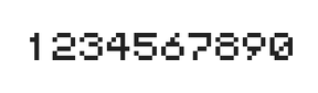 5×6数字点阵字体 ddN56AB1225