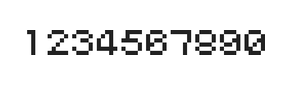5×6数字点阵字体 ddN56AB1226