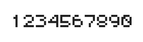 5×6数字点阵字体 ddN56AB1228
