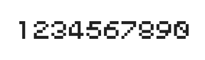 5×6数字点阵字体 ddN56AB1232
