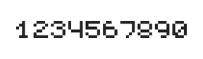 5×6数字点阵字体 ddN56AB1240