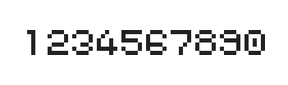 5×6数字点阵字体 ddN56AB1242