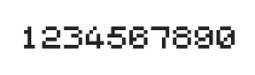 5×6数字点阵字体 ddN56AB1245