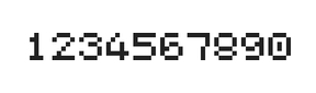 5×6数字点阵字体 ddN56AB1255