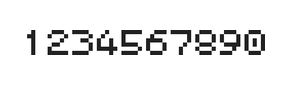 5×6数字点阵字体 ddN56AB1256