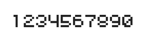 5×6数字点阵字体 ddN56AB1257
