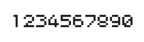 5×6数字点阵字体 ddN56AB1263
