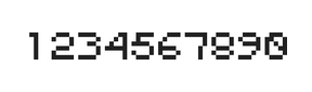 5×6数字点阵字体 ddN56AB1270