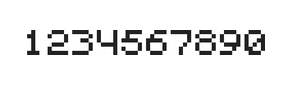 5×6数字点阵字体 ddN56AB1276