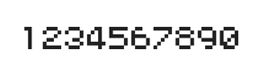 5×6数字点阵字体 ddN56AB1279