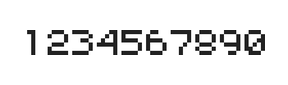5×6数字点阵字体 ddN56AB1283
