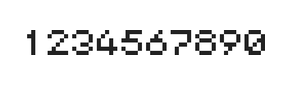5×6数字点阵字体 ddN56AB1294
