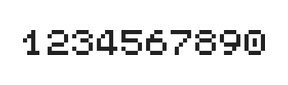 5×6数字点阵字体 ddN56AB1313