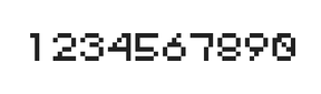 5×6数字点阵字体 ddN56AB1315