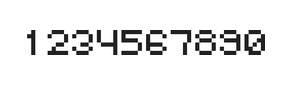 5×6数字点阵字体 ddN56AB1317