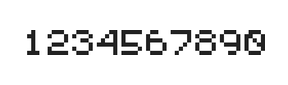 5×6数字点阵字体 ddN56AB1320