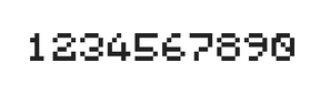 5×6数字点阵字体 ddN56AB1322