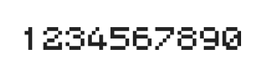 5×6数字点阵字体 ddN56AB1325