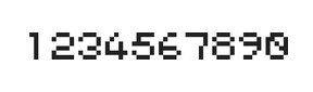 5×6数字点阵字体 ddN56AB1326