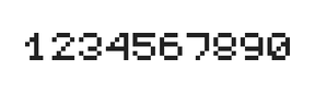 5×6数字点阵字体 ddN56AB1327