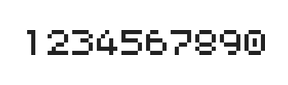 5×6数字点阵字体 ddN56AB1332
