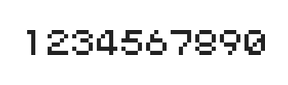 5×6数字点阵字体 ddN56AB1338