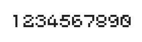 5×6数字点阵字体 ddN56AB1380