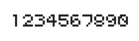 5×6数字点阵字体 ddN56AB1410