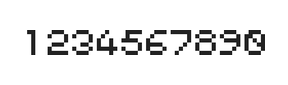 5×6数字点阵字体 ddN56AB1416