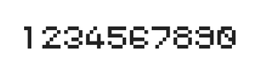 5×6数字点阵字体 ddN56AB1417