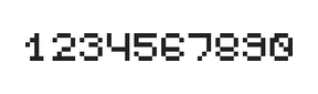 5×6数字点阵字体 ddN56AB1418