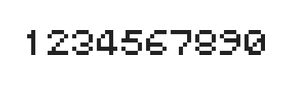 5×6数字点阵字体 ddN56AB1419