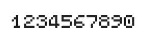 5×6数字点阵字体 ddN56AB1421