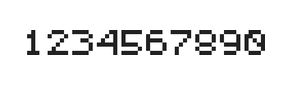 5×6数字点阵字体 ddN56AB1424