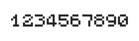 5×6数字点阵字体 ddN56AB1426