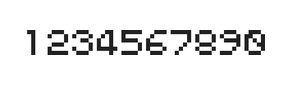 5×6数字点阵字体 ddN56AB1428