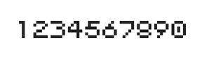 5×6数字点阵字体 ddN56AB1432