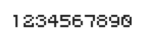 5×6数字点阵字体 ddN56AB1446
