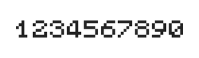 5×6数字点阵字体 ddN56AB1449