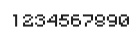 5×6数字点阵字体 ddN56AB1454