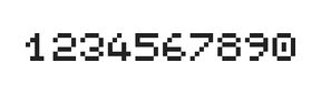 5×6数字点阵字体 ddN56AB1456