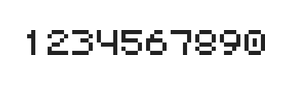 5×6数字点阵字体 ddN56AB1458