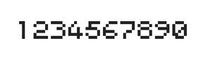 5×6数字点阵字体 ddN56AB1475