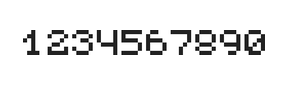 5×6数字点阵字体 ddN56AB1480