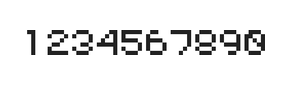 5×6数字点阵字体 ddN56AB1481